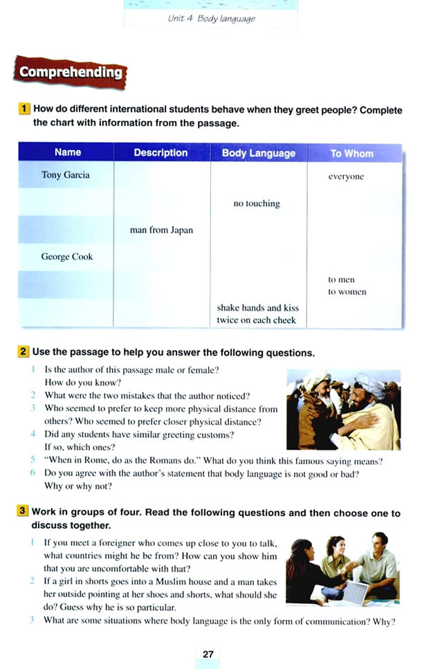 Unit 4Body language_43