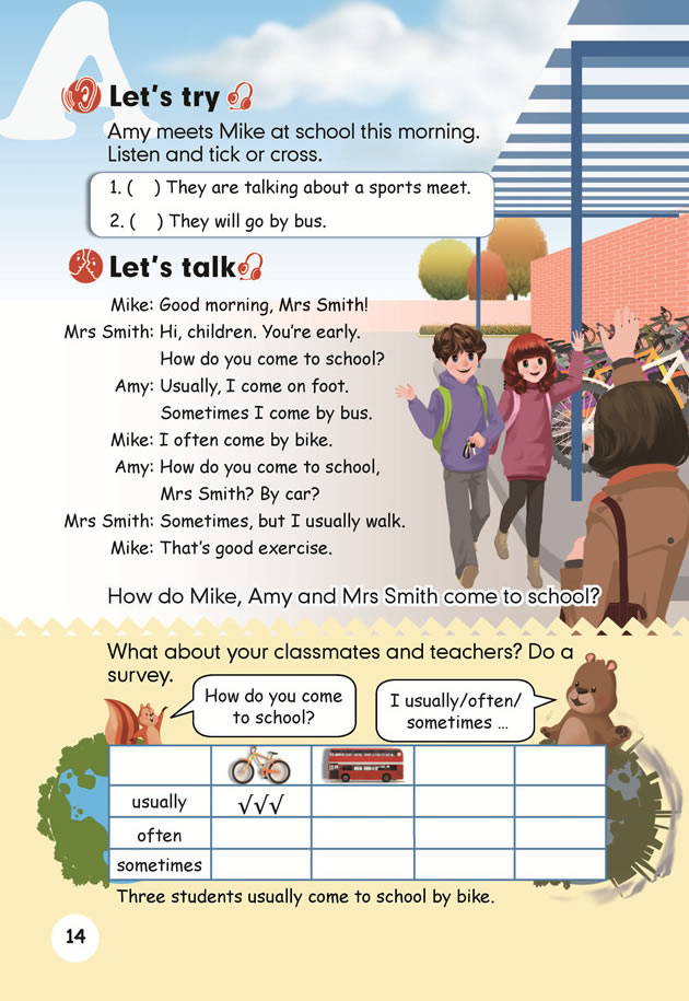 Unit 2Ways to go to school_23