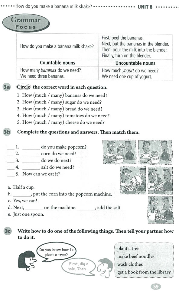 Unit 8 How do you make a banana milk shake?_83